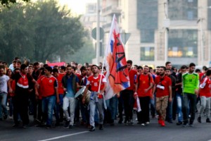 Футбольный матч Армения - Румыния (фото)
