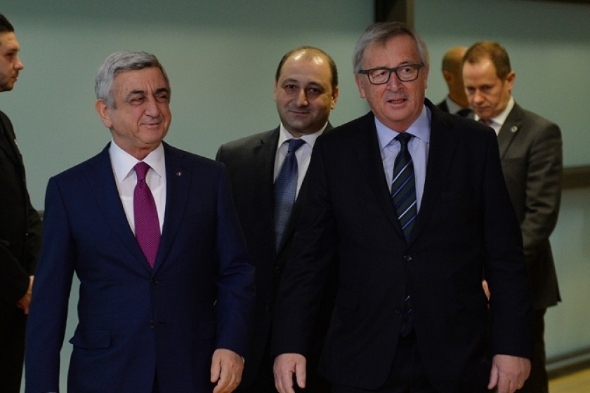 Президент встретился с Председателем Европейской комиссии Жан-Клодом Юнкером
