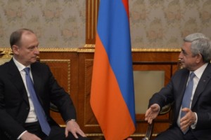 Президент Серж Саргсян принял секретаря Совета безопасности РФ
