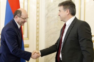 Կարեն Կարապետյանն ընդունել է «Ռուսական երկաթուղիներ» ԲԲԸ փոխնախագահ 
Ալեքսանդր Միշարինին