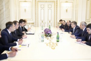 Карен Карапетян принял делегацию во главе с Министром экономики и устойчивого развития 
Грузии