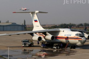 Ռուսական «Իլ-76» հրշեջ ինքնաթիռը հասնում է Հայաստան