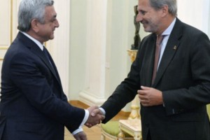 Սերժ Սարգսյանն ընդունել է Եվրոպական հանձնաժողովի հարևանության քաղաքականության և ընդլայնման բանակցությունների հարցերով հանձնակատարին