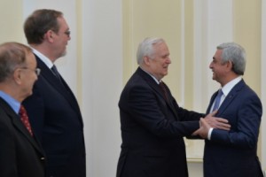 Armenian President Hosts Nikolay Ryzhkov in Yerevan