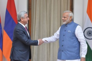 Armenian President Meets with Indian Prime Minister in New Delhi