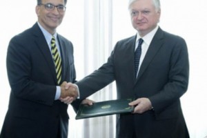 Բրազիլիայի նորանշանակ դեսպանը հավատարմագրերի պատճենն է հանձնել Հայաստանի 
արտգործնախարարին

