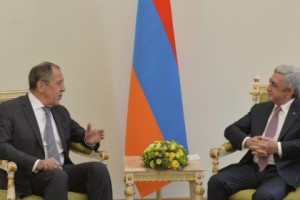Սերժ Սարգսյանն ընդունել է Ռուսաստանի արտգործնախարար Սերգեյ Լավրովին