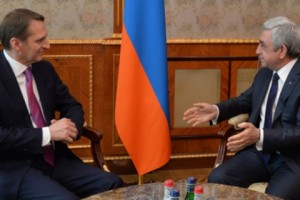 Նախագահն ընդունել է ՌԴ Արտաքին հետախուզության ծառայության տնօրենին