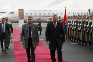 С официальным визитом в Армению прибыл Премьер-министр Грузии Гиорги Квирикашвили