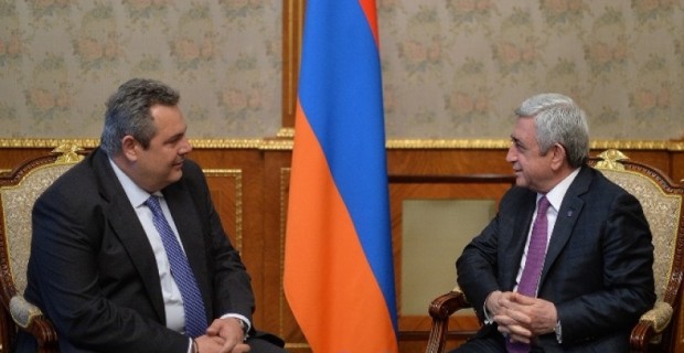 Նախագահն ընդունել է Հունաստանի ազգային պաշտպանության նախարարին