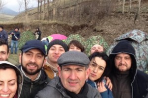 Pashinyan and Supporters March Across Armenia to Stop Sargsyan from Becoming Prime Minister