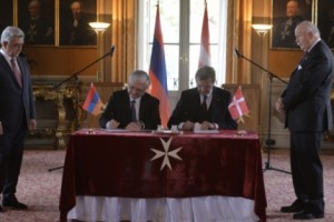 Armenia, Sovereign Order of Malta, Sign Cooperation Agreement