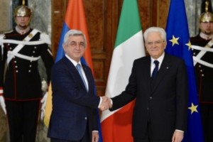 Սերժ Սարգսյանը հանդիպում է ունեցել Իտալիայի նախագահ Սերջիո Մատարելլայի հետ