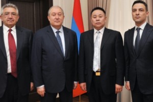 Արմեն Սարգսյանն ընդունել է հայկական գյուղմթերքների արտահանմամբ զբաղվող չինական ընկերության տնօրենին