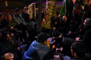 Anti-Serzh Activists: Second Night at Yerevan's France Square