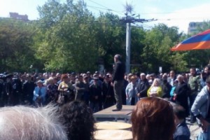 Anti-Serzh Movement; Day 3: Pashinyan in Good Spirits, Refers to Serj Tankian Facebook Post  

