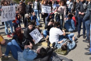 Стихийный митинг в Ванадзоре

