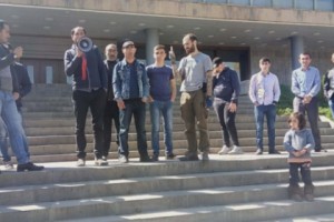 Gyumri: Anti-Serzh Activists Heading to Yerevan