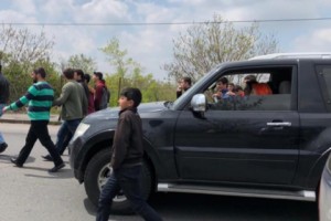 Byureghavan Schoolchildren Join the Protests in Armenia