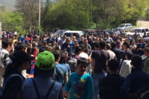 В Берде около 200 тавушцев проводят акцию протеста