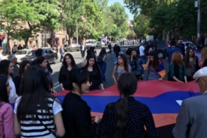 Yerevan: Pedagogical University Students on Strike