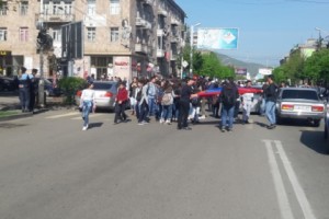 В Ванадзоре с утра проводятся акции протеста