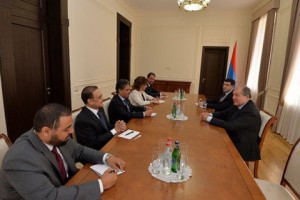 Armenian President Hosts Arab Ambassadors