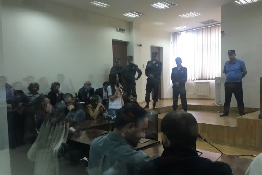  11 Sasna Dzrer Members to Remain in Pre-Trial Detention; Supporters Block Street in Protest