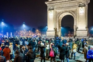 Romania: Opposing Protests Fill The Streets of Bucharest
