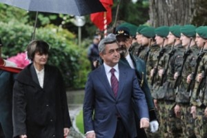 Սերժ Սարգսյանը հանդիպել է Շվեյցարիայի նախագահին եւ Ազգային խորհրդի 
նախագահին