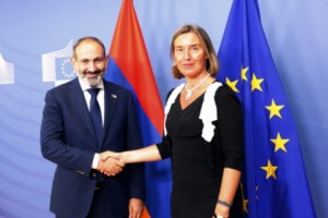 Pashinyan and Mogherini Meet in Brussels; Stress Importance of Expanding Armenia-EU Relations