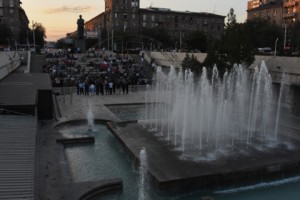 Yerevan: Luys Alliance Campaign Stop at Garegin Nzhdeh Square