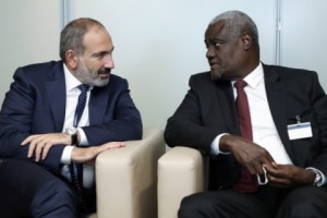 Pashinyan and African Union Commission Chairman Discuss La Francophonie Summit Preparations