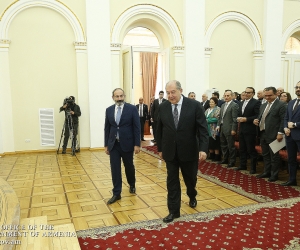Նիկոլ Փաշինյանն ու Արմեն Սարգսյանը հանդիպել են Հայաստանի տարբեր ոլորտներում գործունեություն ծավալող գործարարներին