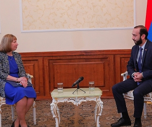 Armenian Parliament Prez Thanks U.S. for  25 Years of Democracy Building Assistance