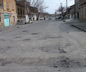 Էջմիածնի ճանապարհները դառնում են անանցանելի