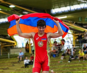 19-летний Арсен Арутюнян стал чемпионом Европы по вольной борьбе