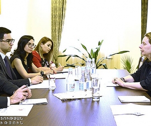 Արդարադատության նախարարն ընդունել է Եվրոպայի խորհրդի երևանյան գրասենյակի ղեկավարին