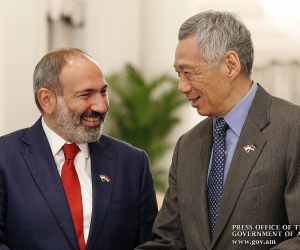 Pashinyan in Singapore: Welcomed by Prime Minister of Singapore Lee Hsien Loong