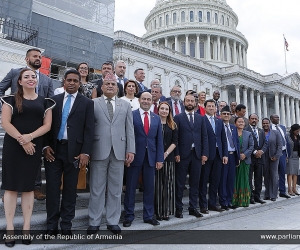 Armenian Parliament Speaker Ararat Mirzoyan Gives Democracy Talk at Washington Leadership Forum