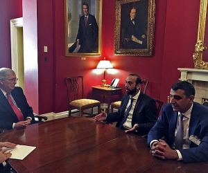 Armenian Parliament Prez Discusses U.S. Support to Armenia with Republican Majority Leader Mitch McConnell in Washington
