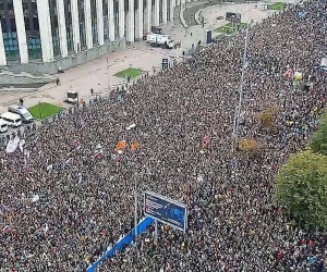 В Москве на митинг за свободные выборы пришли до 47 тысяч человек
