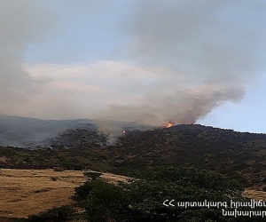 Fire Along Syunik Highway