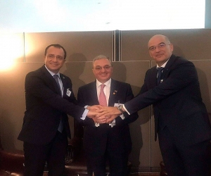 Armenian, Greek, Cypriot Foreign Ministers Meet in New York; Reaffirm Committment to Common Goals
