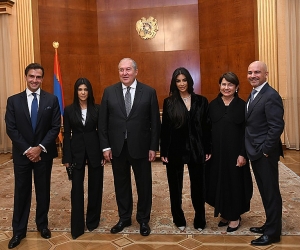 Armenian President Hosts Visiting Kardashian Sisters