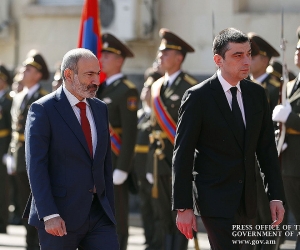 Armenian, Georgian Prime Ministers Meet in Yerevan; Discuss Economic, Cultural Cooperation