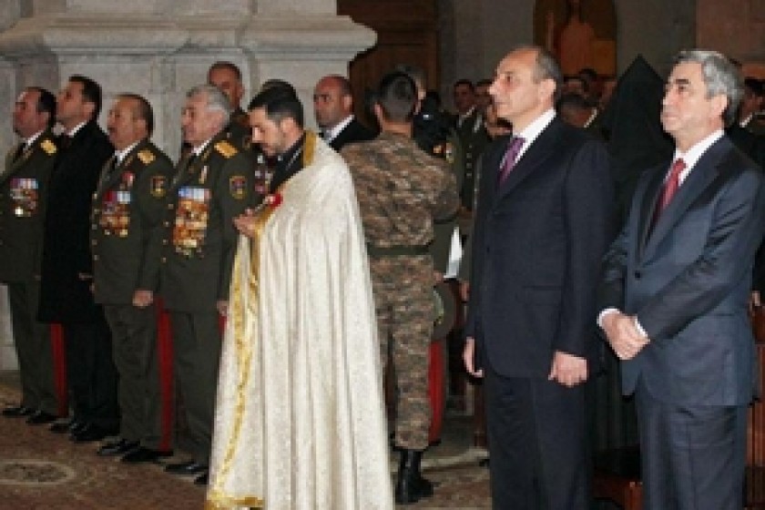 Серж Саргсян в Арцахе