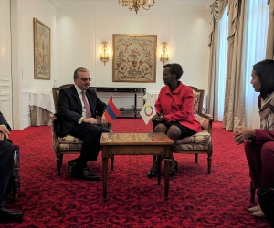Արտգործնախարարը հանդիպել է Ֆրանկոֆոնիայի գլխավոր քարտուղար Լուիզ Մուշիկիվաբոյին