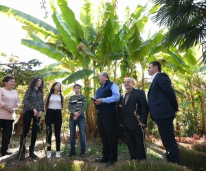 Armenian President Tours Tropical Garden in Tavush