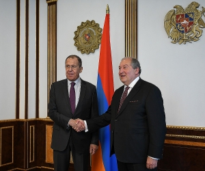 Նախագահ Արմեն Սարգսյանը հյուրընկալել է ՌԴ արտաքին գործերի նախարար Սերգեյ Լավրովին
